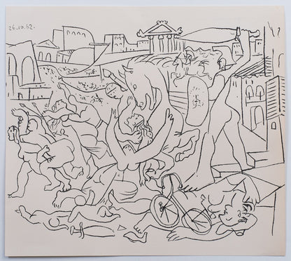 Pablo PICASSO : L'enlèvement des Sabines - Lithographie