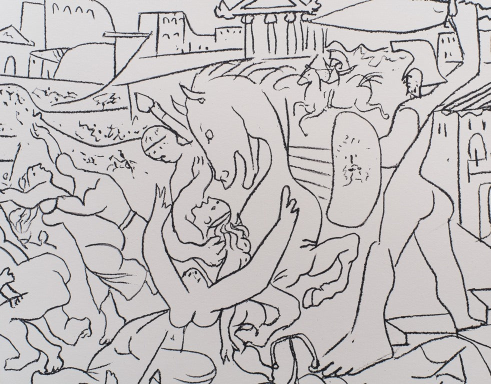 Pablo PICASSO : L'enlèvement des Sabines - Lithographie