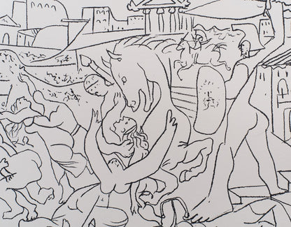 Pablo PICASSO : L'enlèvement des Sabines - Lithographie