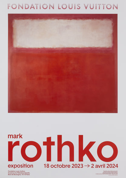 Mark ROTHKO : White over Red - Affiche originale