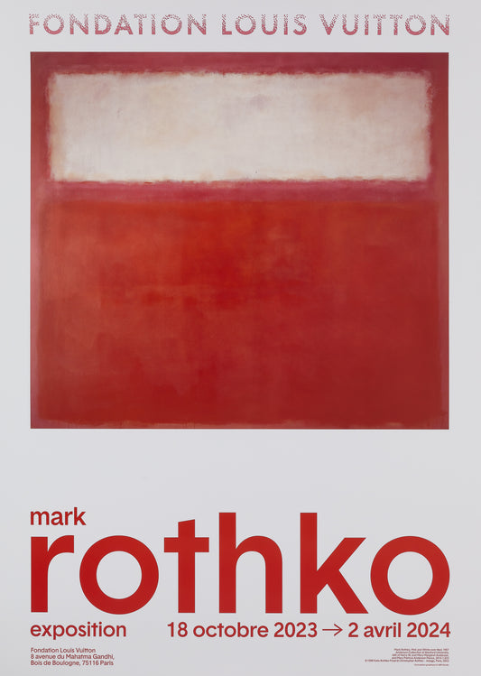 Mark ROTHKO : White over Red - Affiche originale