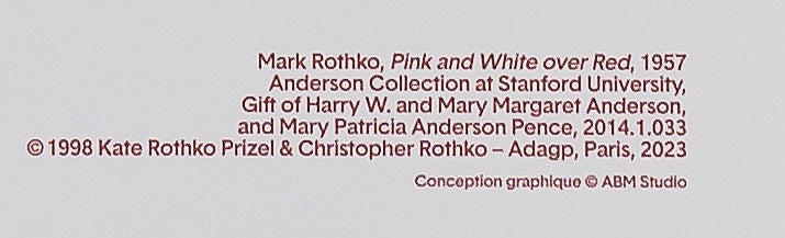 Mark ROTHKO : White over Red - Affiche originale