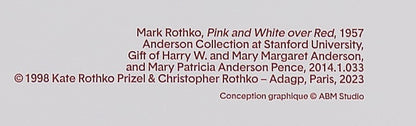Mark ROTHKO : White over Red - Affiche originale