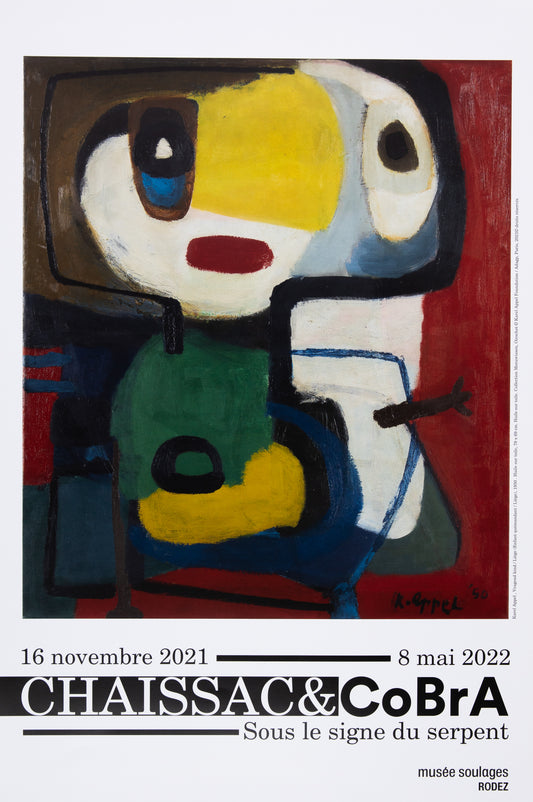 Karel APPEL : Exposition Cobra - Affiche originale signée