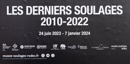 Pierre SOULAGES : Les derniers Soulages - Affiche originale