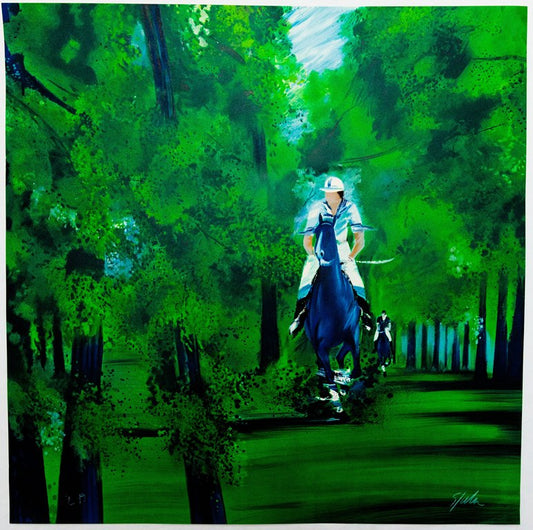 Victor SPAHN : Promenade en forêt - Lithographie originale signée