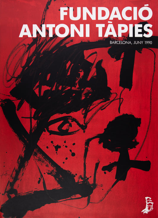 Antoni TAPIES : Composition abstraite - Affiche originale Signée