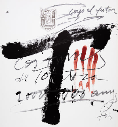 Antoni TAPIES : Tortosa - Affiche originale signée