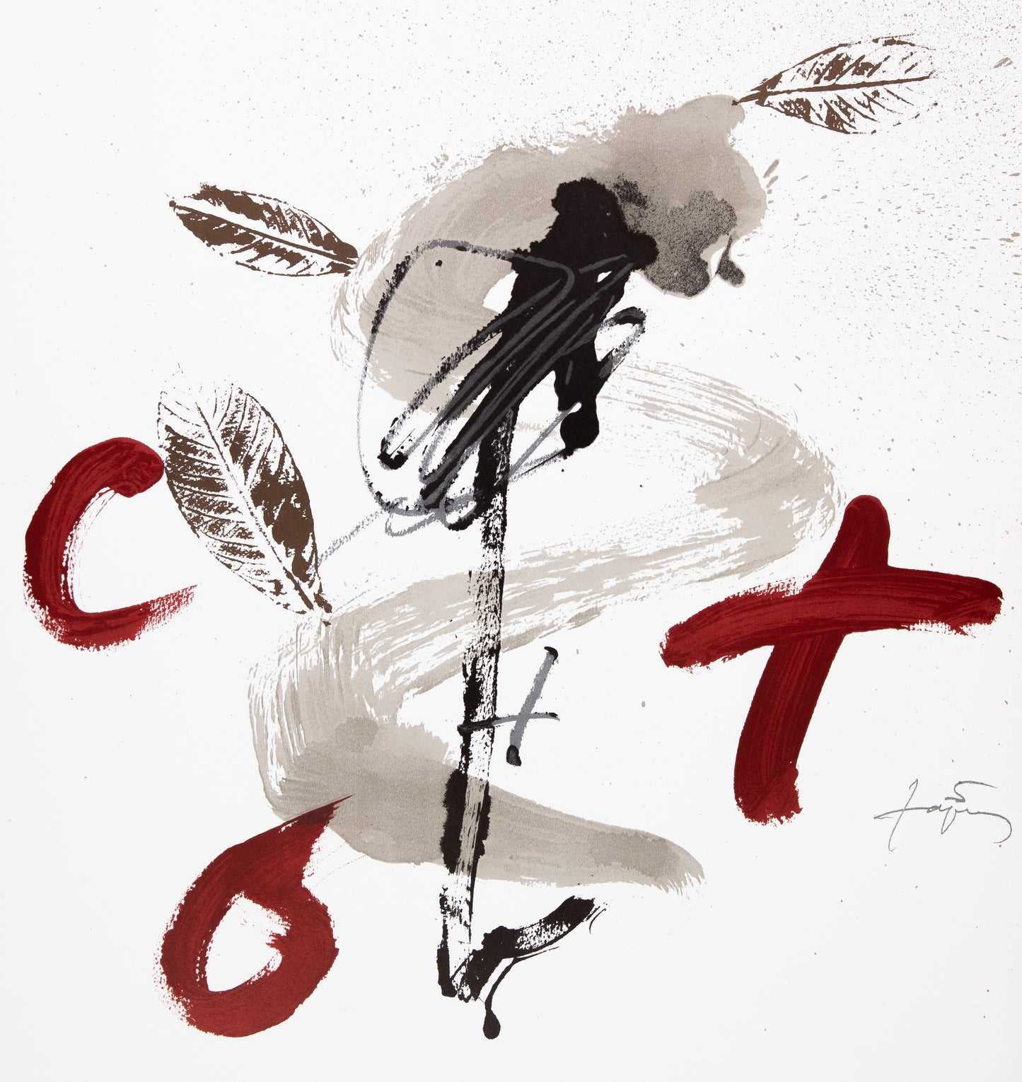 Antoni TAPIES : Congrès de médecine - Affiche originale Signée