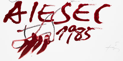 Antoni TAPIES : Etudiant International - Affiche originale signée