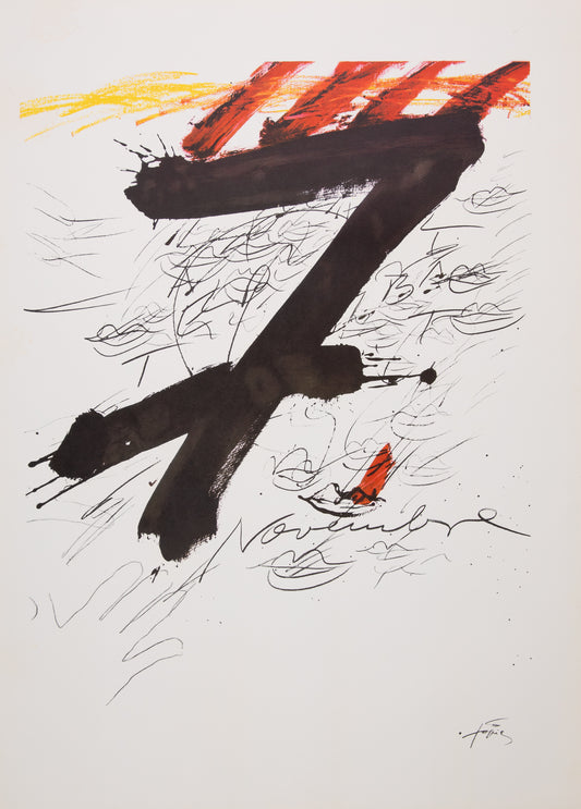Antoni TAPIES : Catalunya - Affiche originale signée