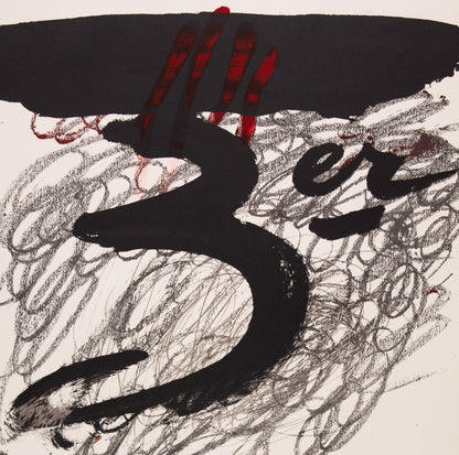 Antoni TAPIES : Festival de Cadaques - Lithographie originale signée