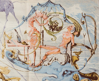 Salvador DALI : Le char de Bacchus - Tapisserie  originale