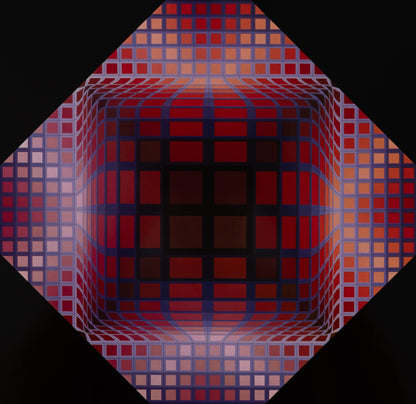 Victor VASARELY : DELL 2 - Héliogravure
