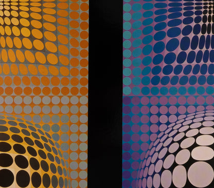Victor VASARELY : VP 118 et 108 - Héliogravure