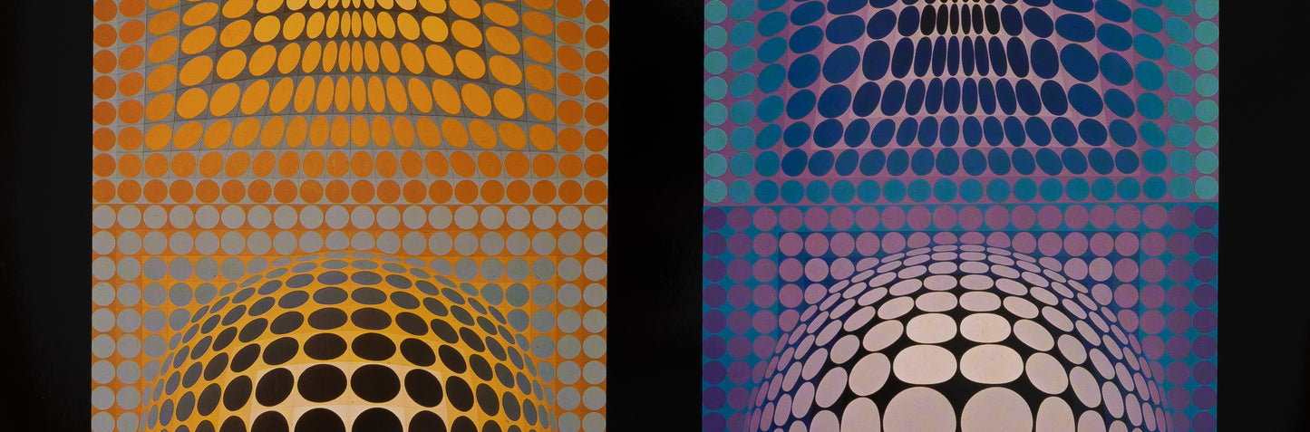 Victor VASARELY : VP 118 et 108 - Héliogravure