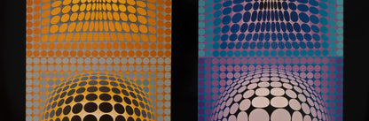 Victor VASARELY : VP 118 et 108 - Héliogravure