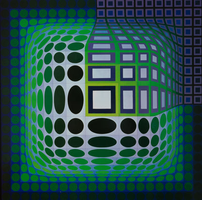Victor VASARELY : KOSKA KAR - Héliogravure