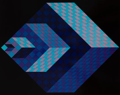 Victor VASARELY : AXO NEW YORK - Héliogravure