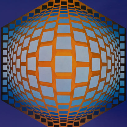 Victor VASARELY : TEGLA HAT - Héliogravure