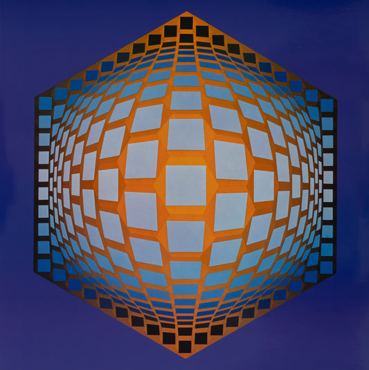 Victor VASARELY : TEGLA HAT - Héliogravure
