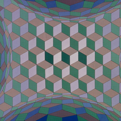 Victor VASARELY : CHEYT STRI TON - Héliogravure