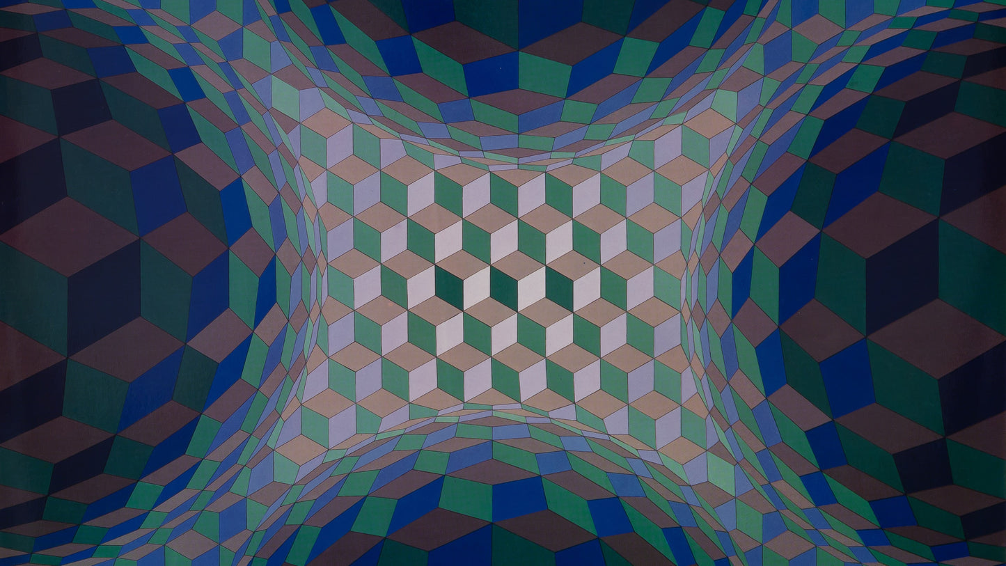 Victor VASARELY : CHEYT STRI TON - Héliogravure