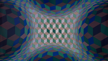 Victor VASARELY : CHEYT STRI TON - Héliogravure