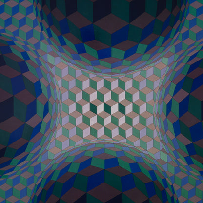 Victor VASARELY : CHEYT STRI TON - Héliogravure