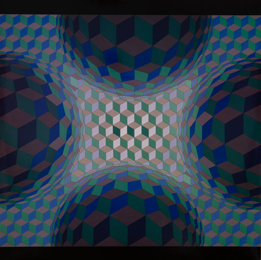 Victor VASARELY : CHEYT STRI TON - Héliogravure