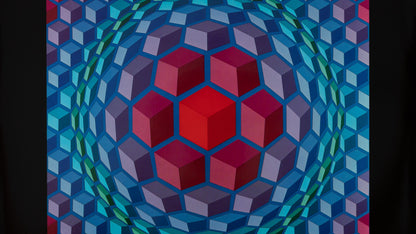 Victor VASARELY : CHEYT MC 4 - Héliogravure