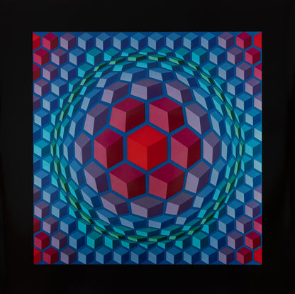 Victor VASARELY : CHEYT MC 4 - Héliogravure