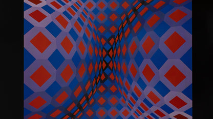 Victor VASARELY : ONDOCTRO X - Héliogravure