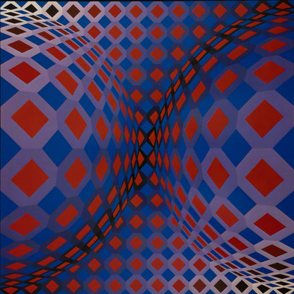 Victor VASARELY : ONDOCTRO X - Héliogravure