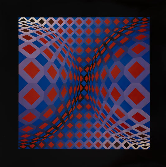 Victor VASARELY : ONDOCTRO X - Héliogravure