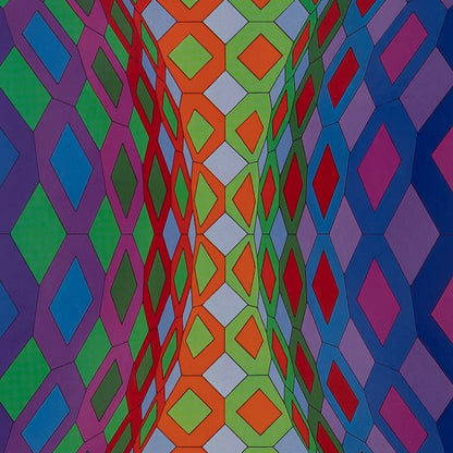 Victor VASARELY : REECH - Héliogravure