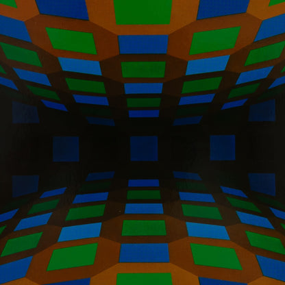 Victor VASARELY : ONDOCTRO RE - Héliogravure