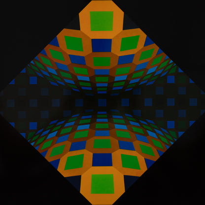 Victor VASARELY : ONDOCTRO RE - Héliogravure