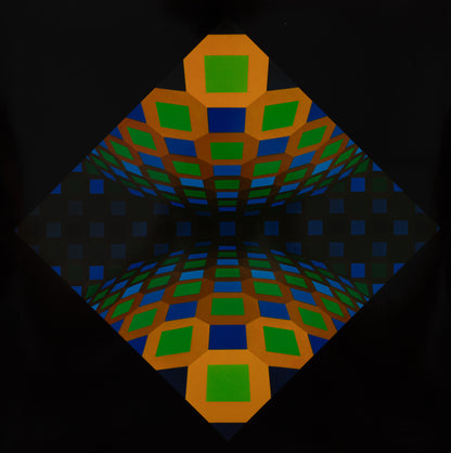 Victor VASARELY : ONDOCTRO RE - Héliogravure