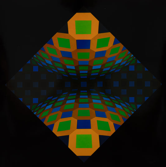 Victor VASARELY : ONDOCTRO RE - Héliogravure