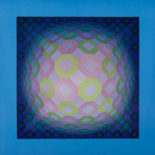Victor VASARELY : OKTA POS - Héliogravure