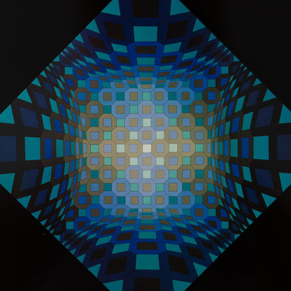 Victor VASARELY : OKTA STRI - Héliogravure