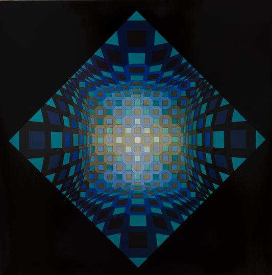 Victor VASARELY : OKTA STRI - Héliogravure