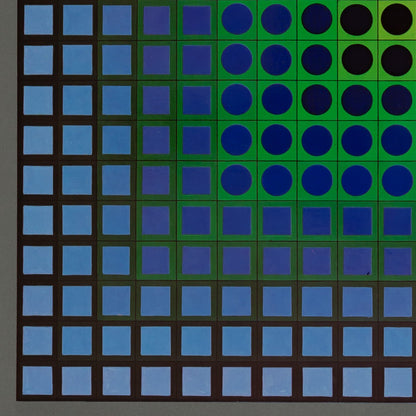 Victor VASARELY : ZOELD - Héliogravure