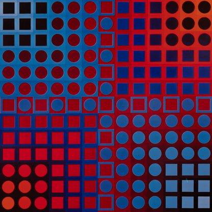 Victor VASARELY : EG 1 2 - Héliogravure