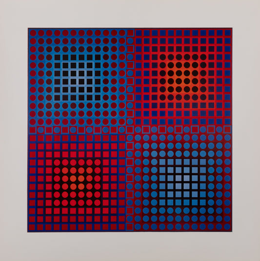 Victor VASARELY : EG 1 2 - Héliogravure
