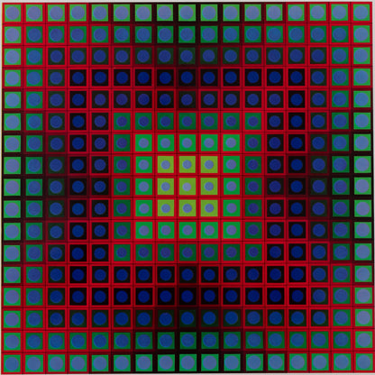 Victor VASARELY : KEZDI - Héliogravure