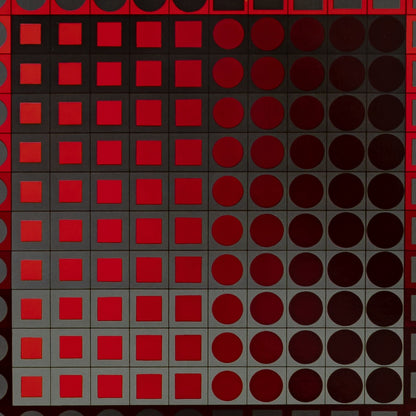 Victor VASARELY : ZETT RG - Héliogravure