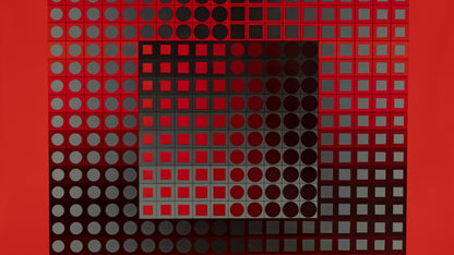 Victor VASARELY : ZETT RG - Héliogravure