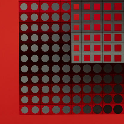 Victor VASARELY : ZETT RG - Héliogravure